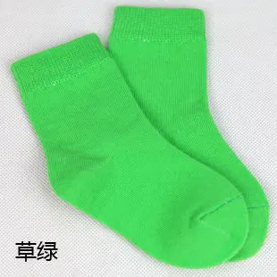 MaisonVerde® 20-Piece (10 Pair) Kids’ Cotton Socks – Candy Colours for Boys & Girls, 1–9 Years