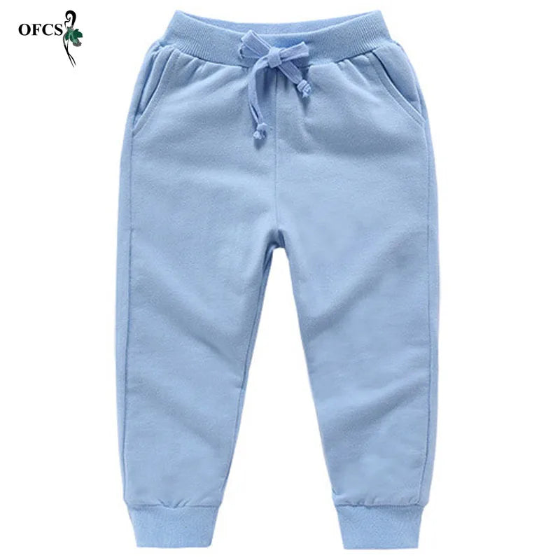 MaisonVerde® Cotton Kids’ Sport Pants – Unisex Casual Joggers for 2–10 Years
