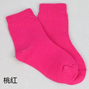 MaisonVerde® 20-Piece (10 Pair) Kids’ Cotton Socks – Candy Colours for Boys & Girls, 1–9 Years
