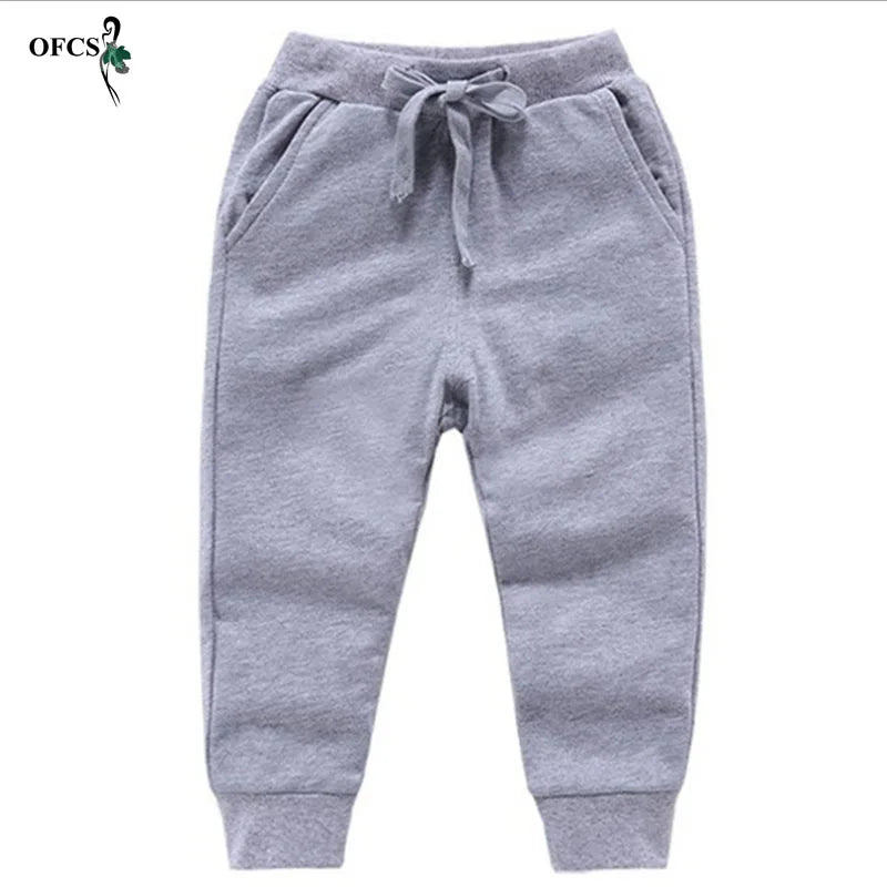 MaisonVerde® Cotton Kids’ Sport Pants – Unisex Casual Joggers for 2–10 Years