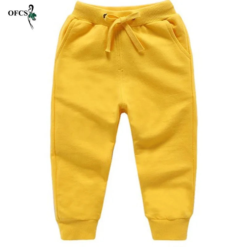 MaisonVerde® Cotton Kids’ Sport Pants – Unisex Casual Joggers for 2–10 Years