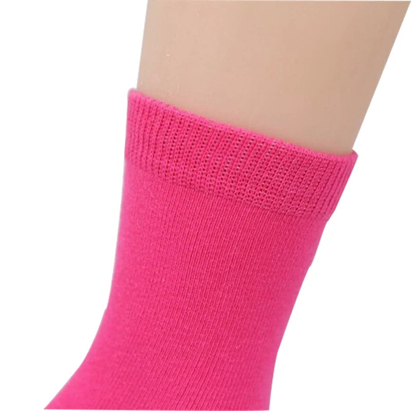MaisonVerde® 20-Piece (10 Pair) Kids’ Cotton Socks – Candy Colours for Boys & Girls, 1–9 Years