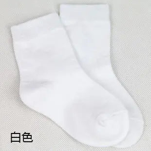 MaisonVerde® 20-Piece (10 Pair) Kids’ Cotton Socks – Candy Colours for Boys & Girls, 1–9 Years