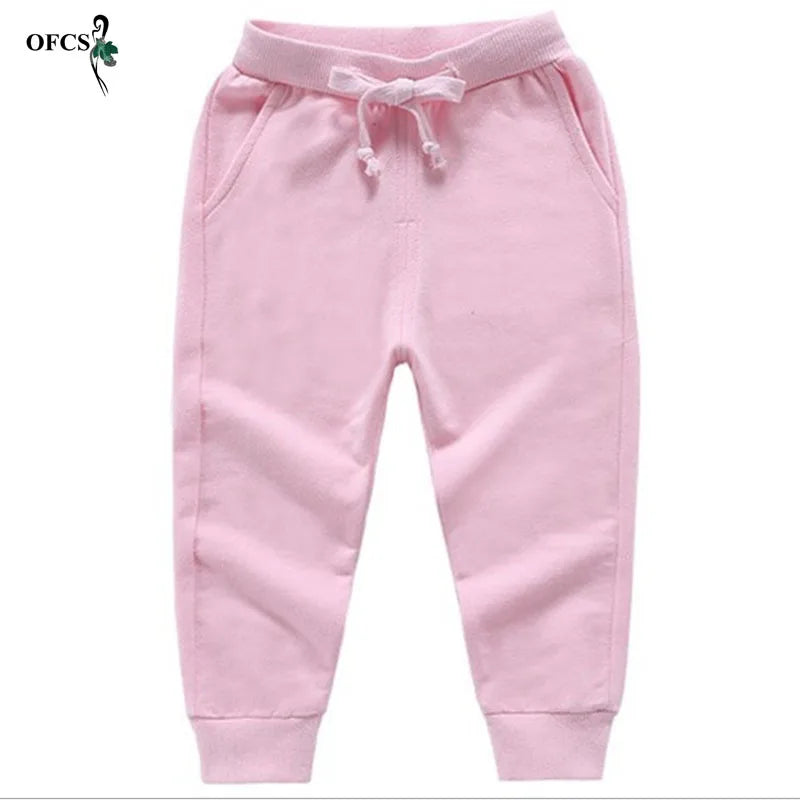 MaisonVerde® Cotton Kids’ Sport Pants – Unisex Casual Joggers for 2–10 Years