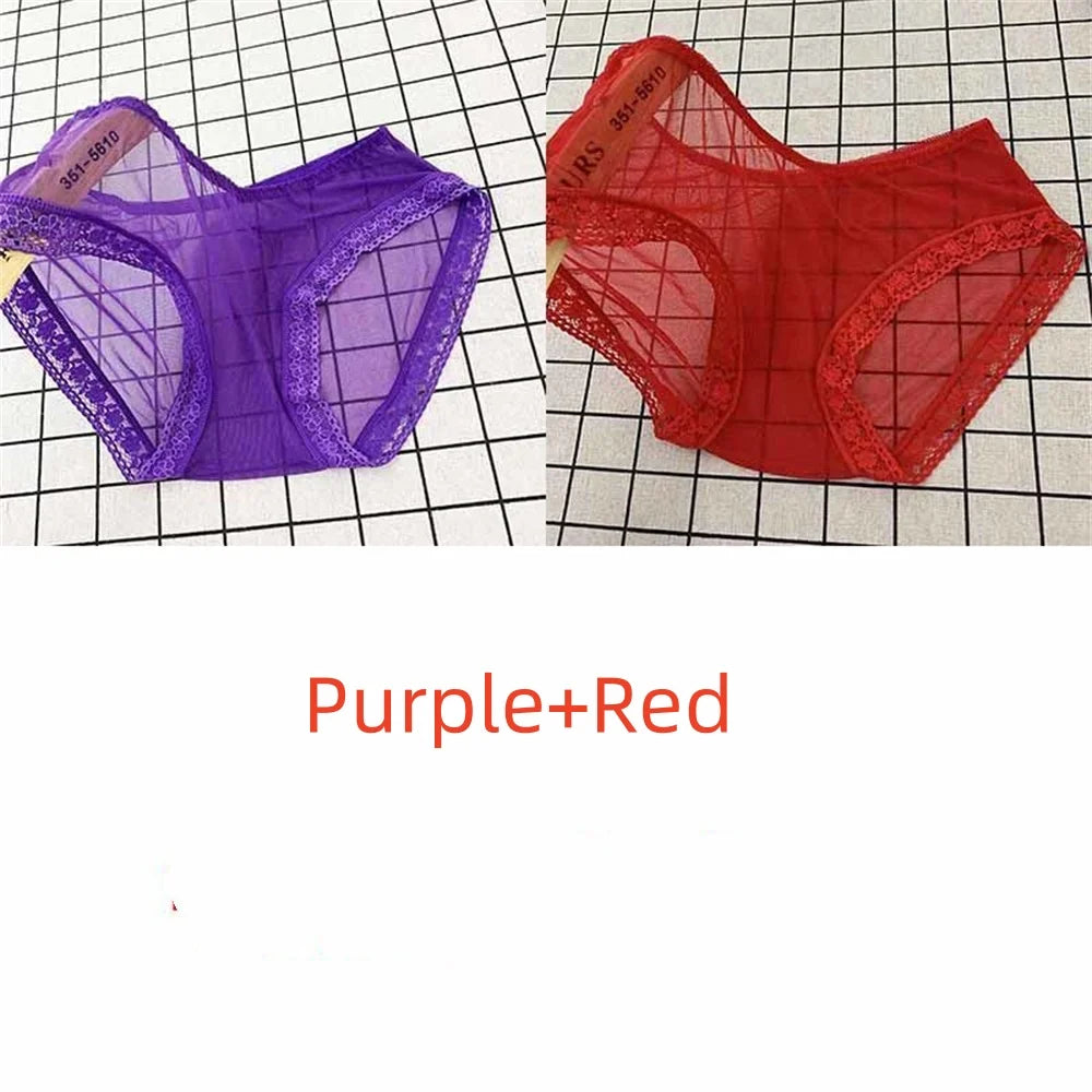 MaisonVerde® Sheer Mesh Seamless Briefs – Quick-Dry Transparent Low-Rise Panties for Women | Lightweight, Breathable, Sexy Underwear