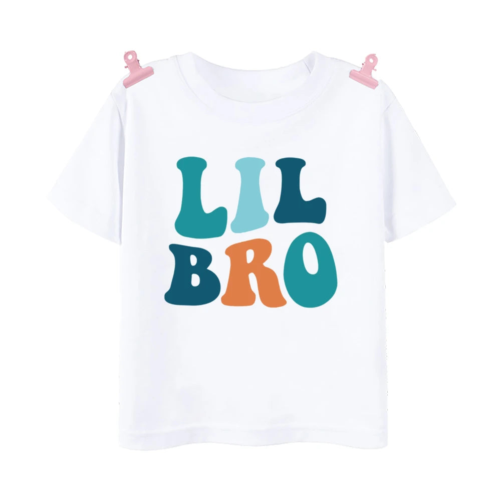 MaisonVerde® Matching Big Brother & Little Brother T-Shirts – Sibling Short Sleeve Tees for Kids | Summer Family Outfit
