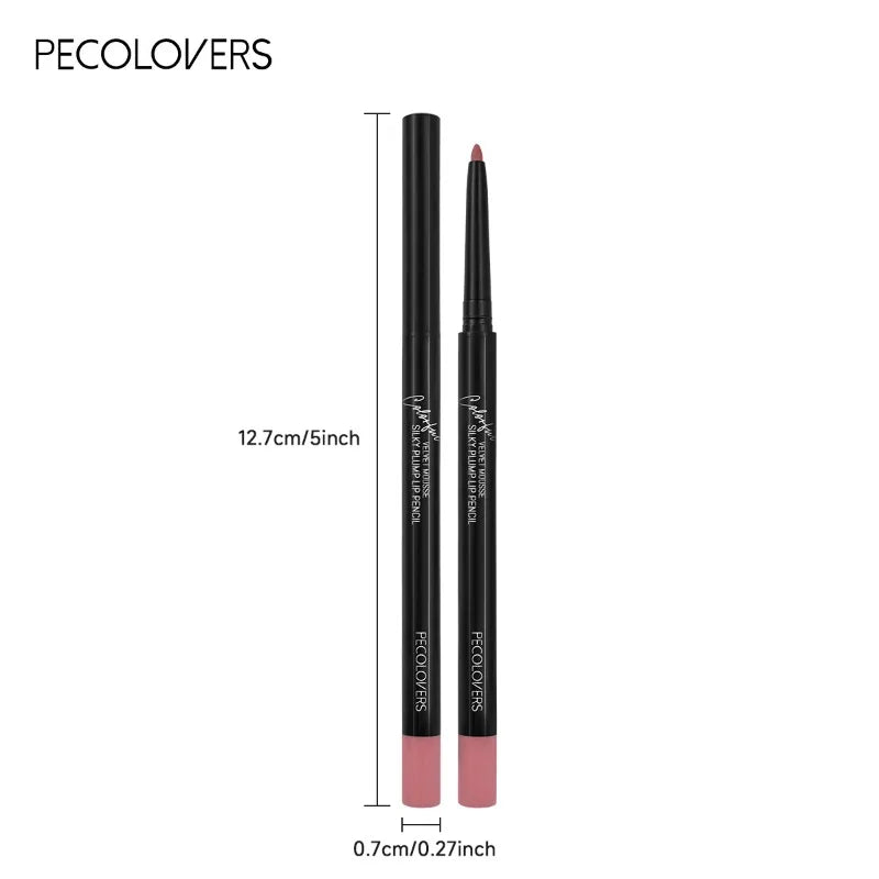 Waterproof Matte Lipliner Pencil – Long‑Lasting, Non‑Stick & Moisturising (12 Colours)