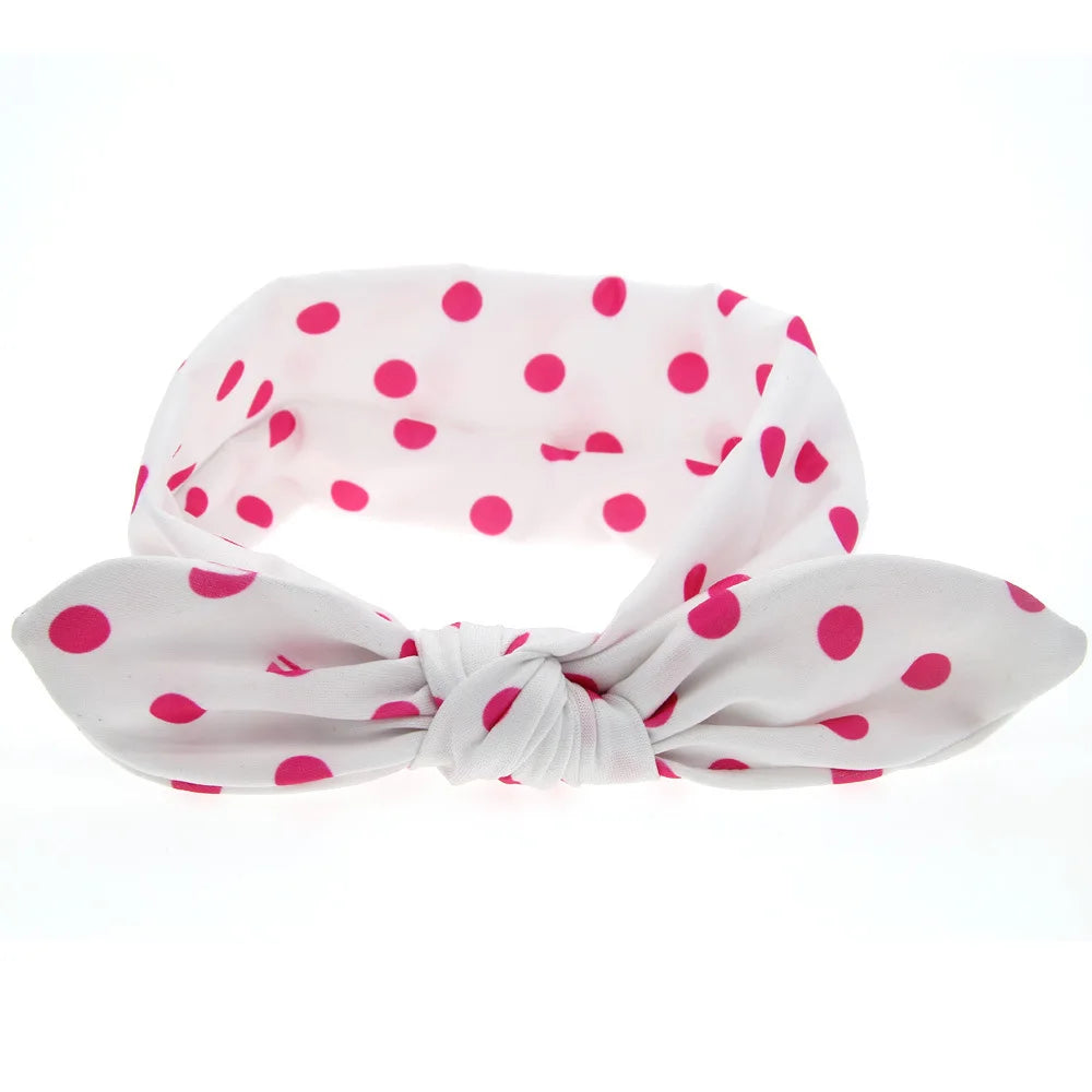 MaisonVerde® Baby Girl Rabbit Ear Bow Headband – Cute Infant & Toddler Hair Accessory