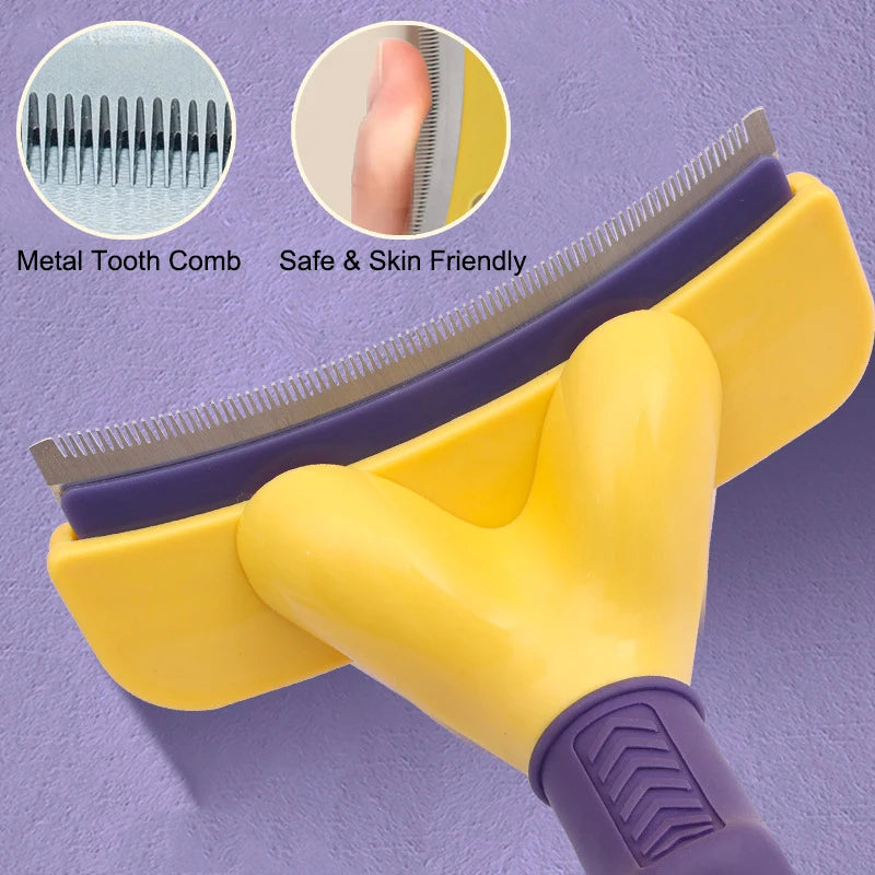 MaisonVerde® Stainless Steel Grooming Comb – Knot-Remover & Deshedding Brush for Dogs & Cats