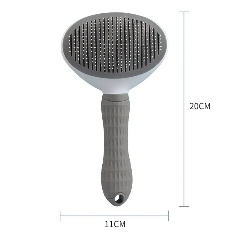 Pet Dog & Cat Hair Remover Brush – Gentle Grooming Comb for Loose Hair, Knots & Dander