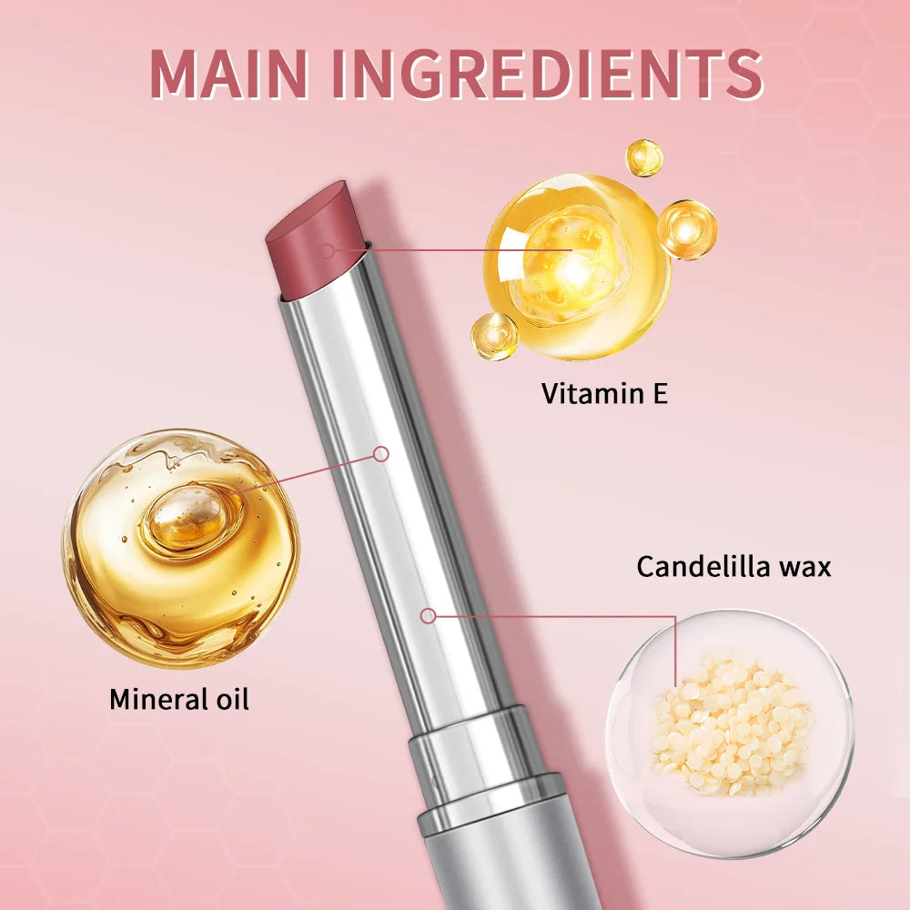 MaisonVerde® Pink Honey Colorless Lip Balm – Long‑Lasting Moisturising Gloss Lipstick
