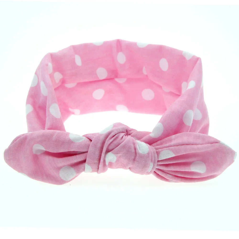 MaisonVerde® Baby Girl Rabbit Ear Bow Headband – Cute Infant & Toddler Hair Accessory