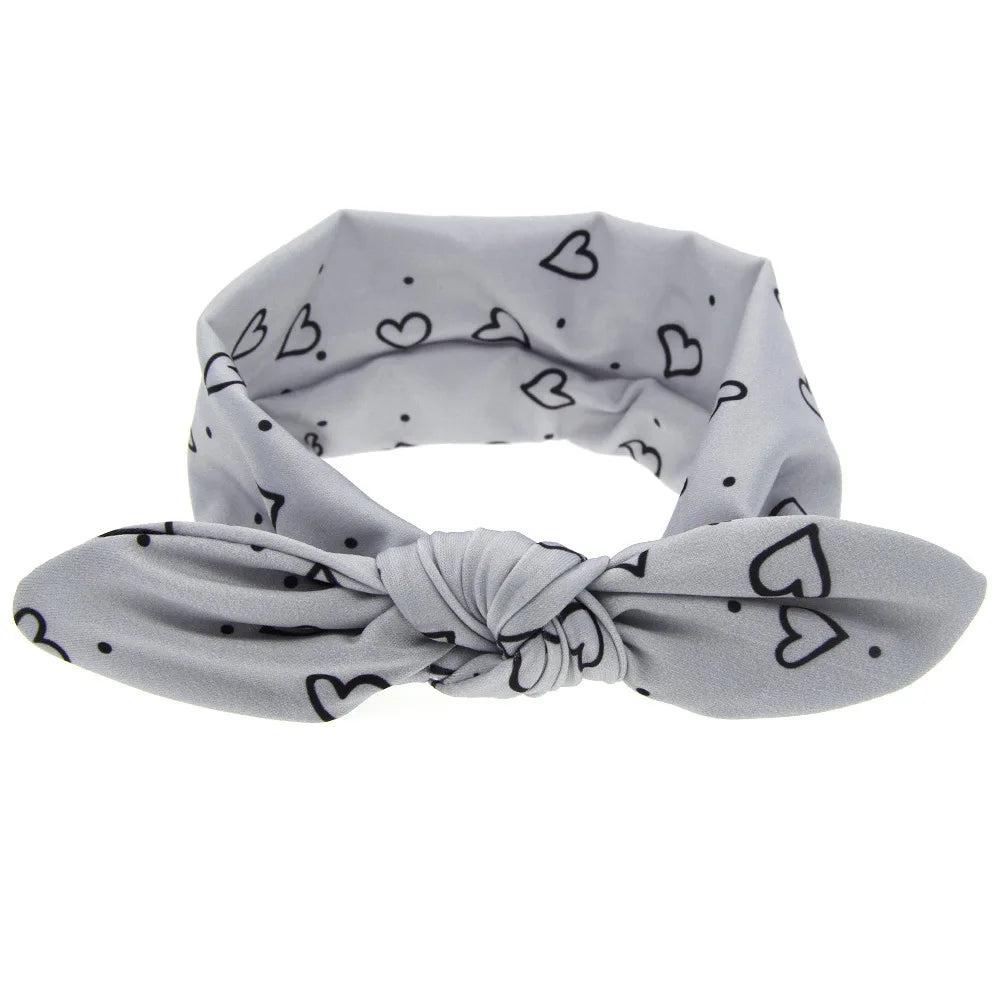 MaisonVerde® Baby Girl Rabbit Ear Bow Headband – Cute Infant & Toddler Hair Accessory
