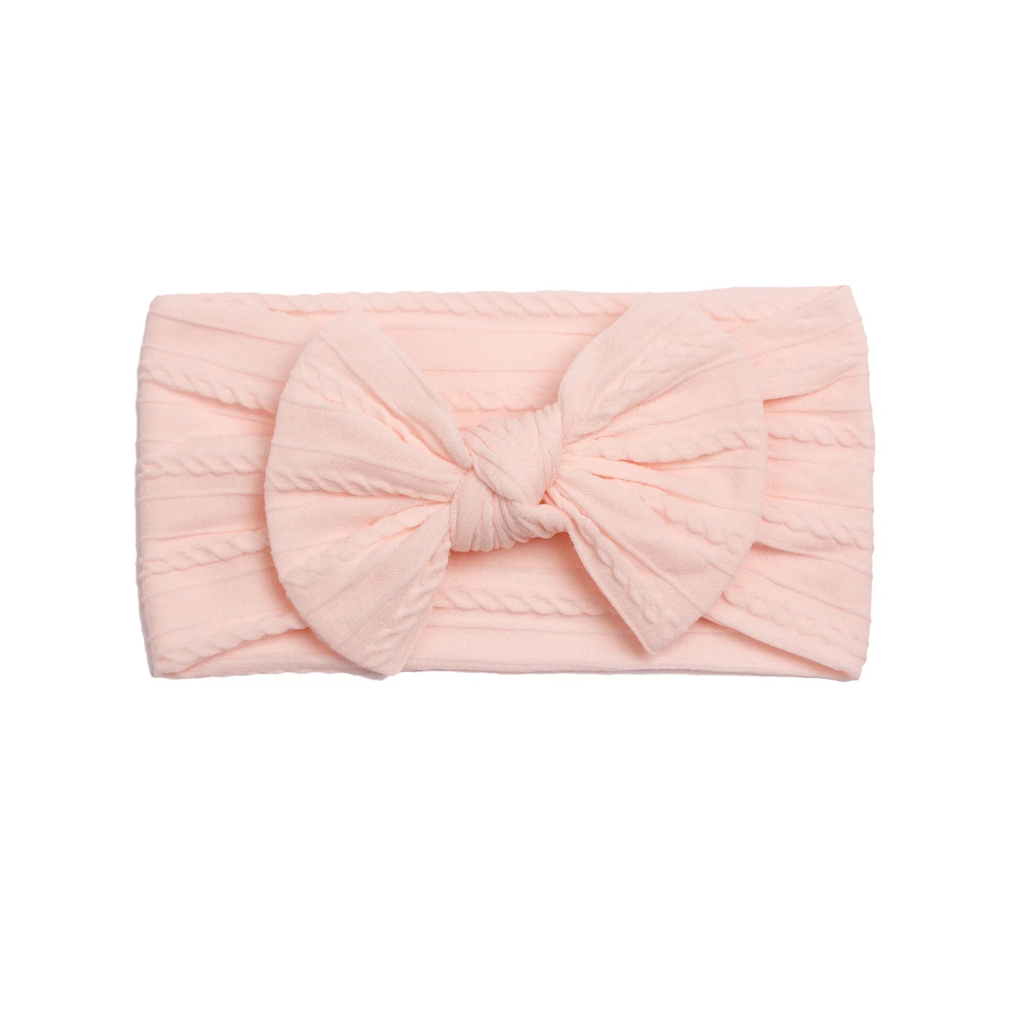MaisonVerde® Baby Girl Headband – Soft Cotton Nylon Bow | 6M–6Y Adjustable Fit