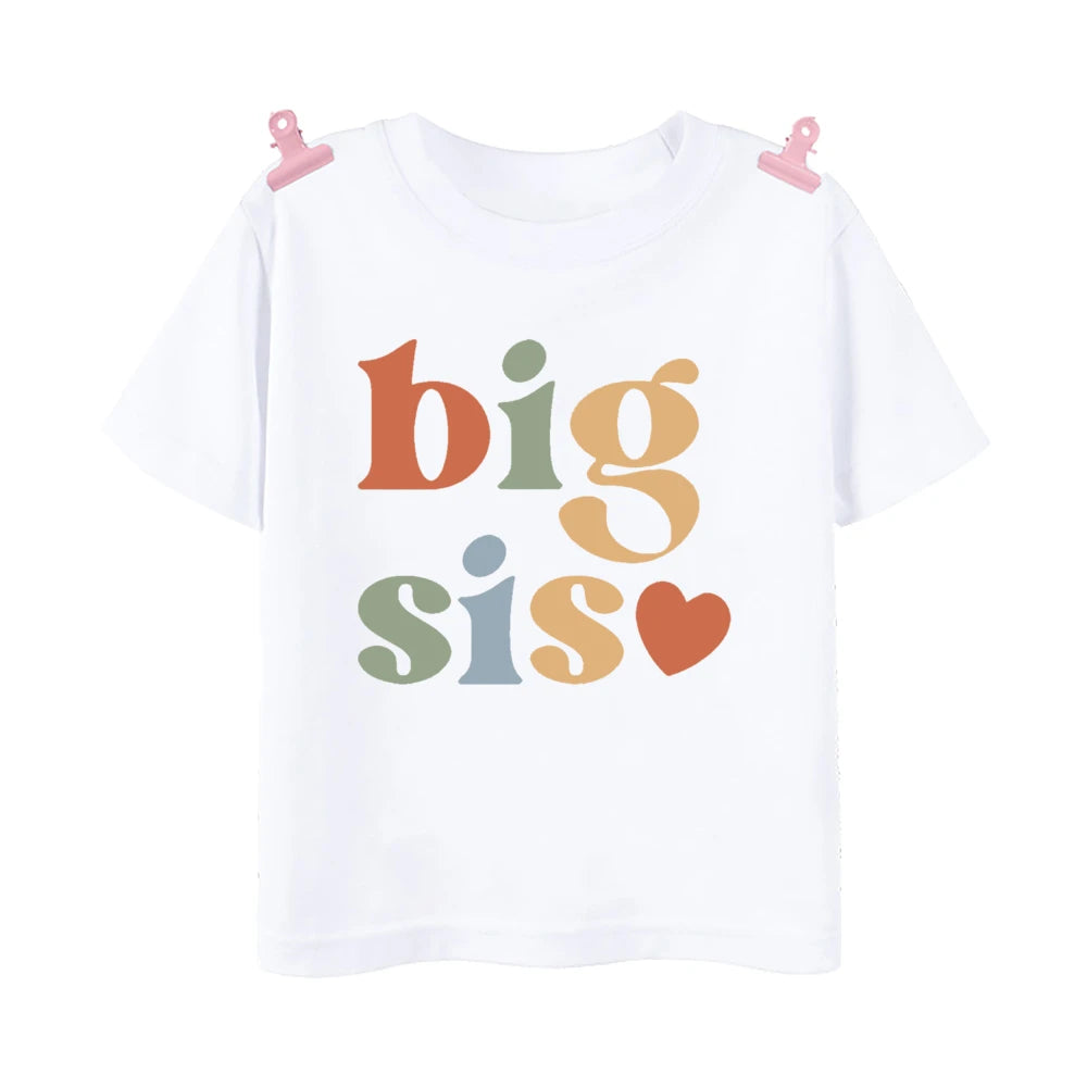 MaisonVerde® Matching Big Brother & Little Brother T-Shirts – Sibling Short Sleeve Tees for Kids | Summer Family Outfit