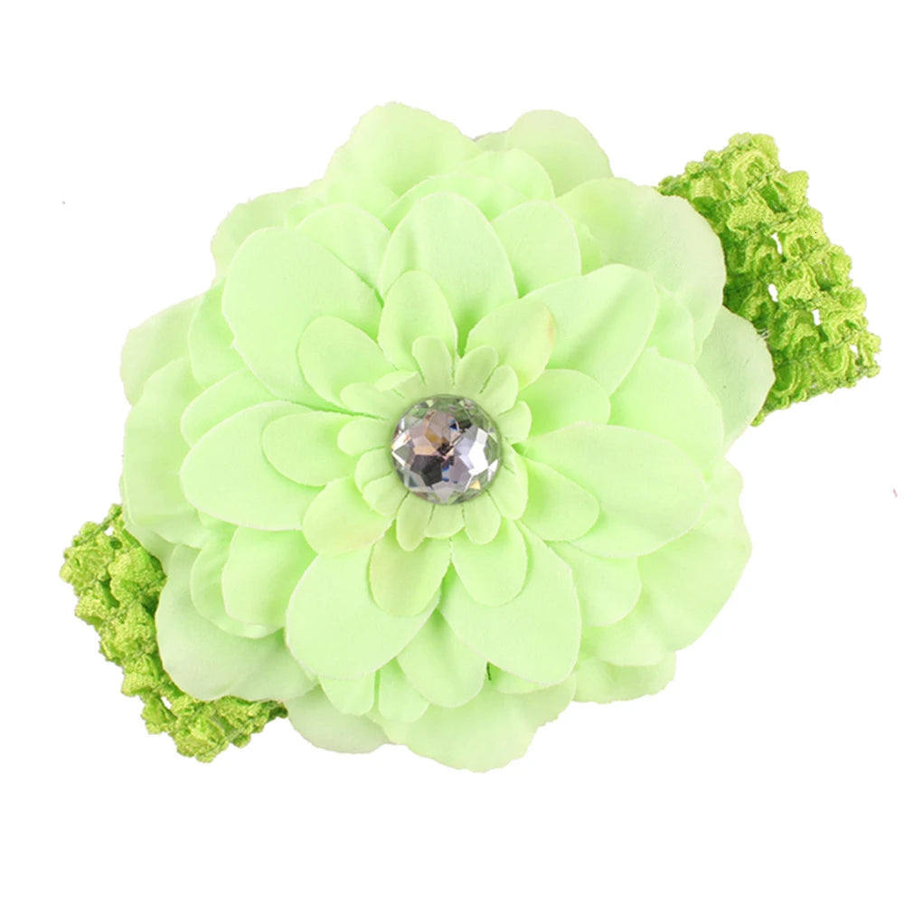 MaisonVerde® Baby Girl Floral Bow Turban Headband – Newborn & Toddler Hair Accessory