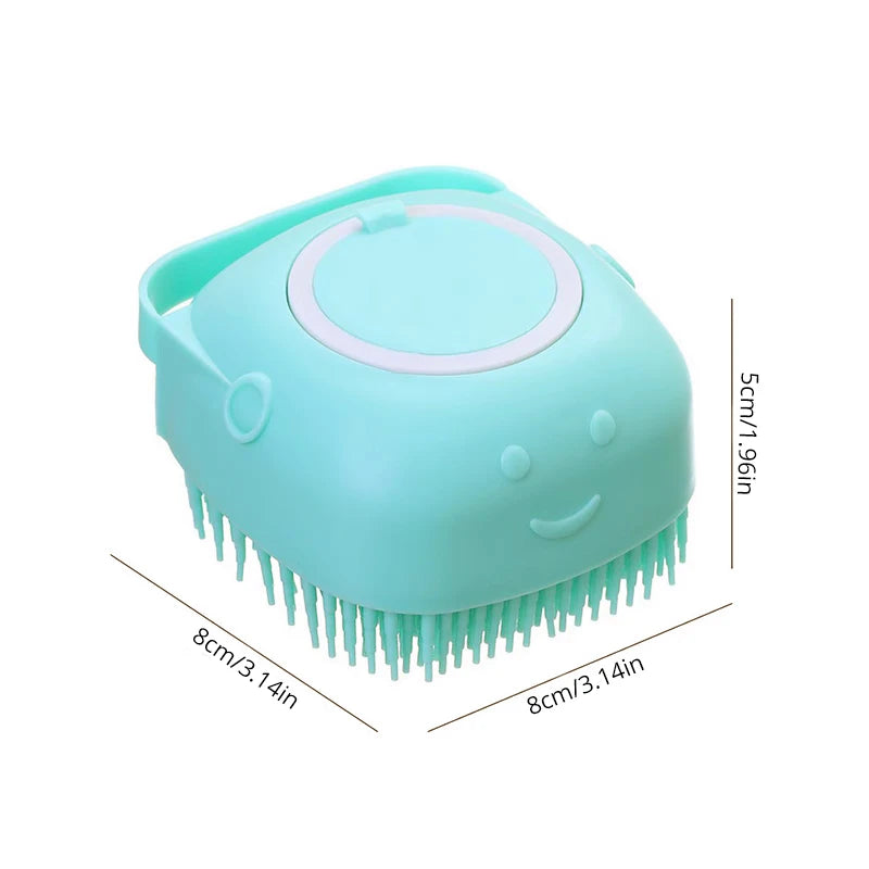 MaisonVerde® 3-in-1 Silicone Pet Bathing Brush – Grooming Tool with Shampoo Dispenser & Massager for Dogs & Cats | Free Shipping