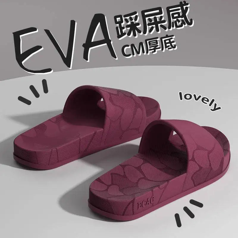 MaisonVerde® Women’s Lightweight EVA Slippers – Summer Open-Toe Indoor/Outdoor Non-Slip Home Shoes | Pink Pull-On Slides