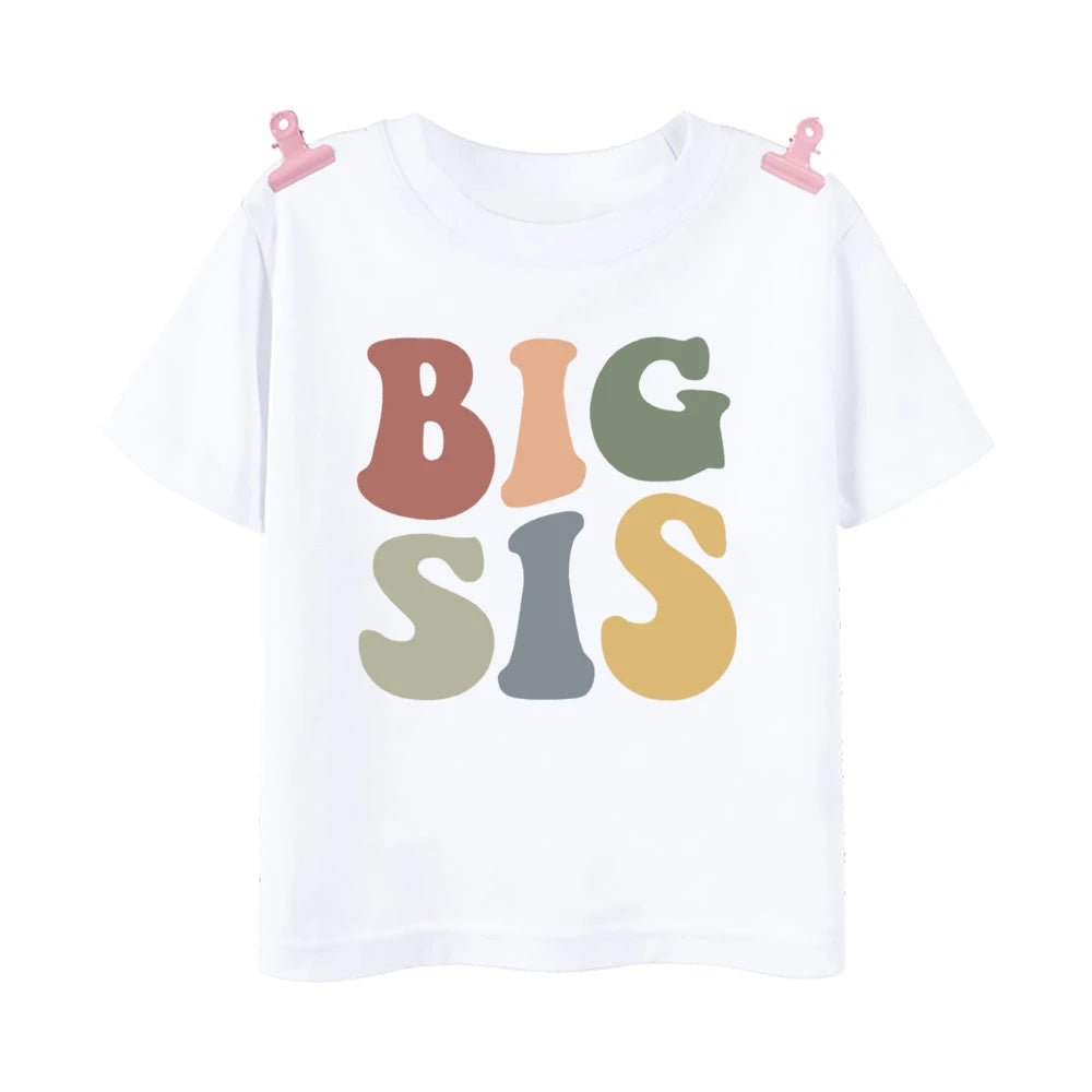 MaisonVerde® Matching Big Brother & Little Brother T-Shirts – Sibling Short Sleeve Tees for Kids | Summer Family Outfit