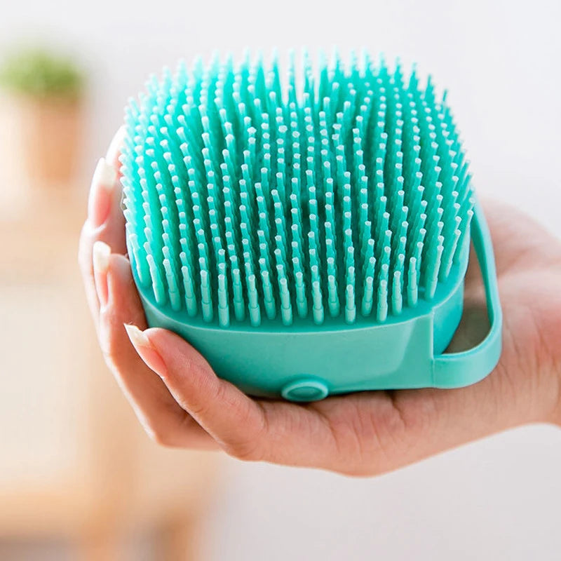 MaisonVerde® 3-in-1 Silicone Pet Bathing Brush – Grooming Tool with Shampoo Dispenser & Massager for Dogs & Cats | Free Shipping