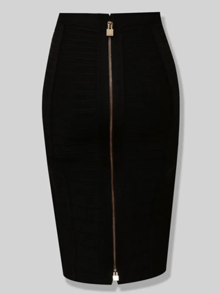 MaisonVerde® Women’s Plus Size Rayon Bandage Mini Skirt – 13 Colours, A-Line Fit