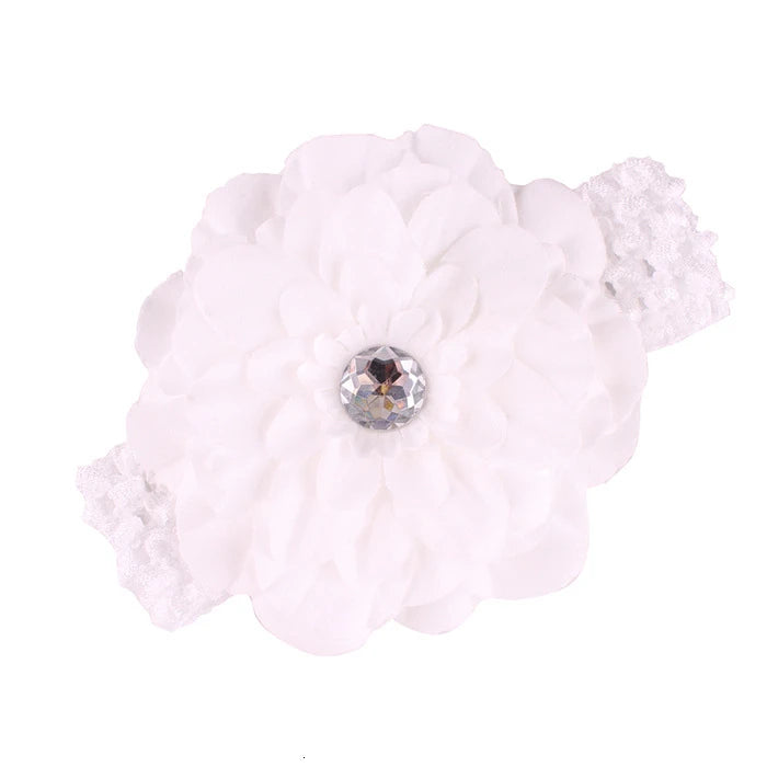 MaisonVerde® Baby Girl Floral Bow Turban Headband – Newborn & Toddler Hair Accessory