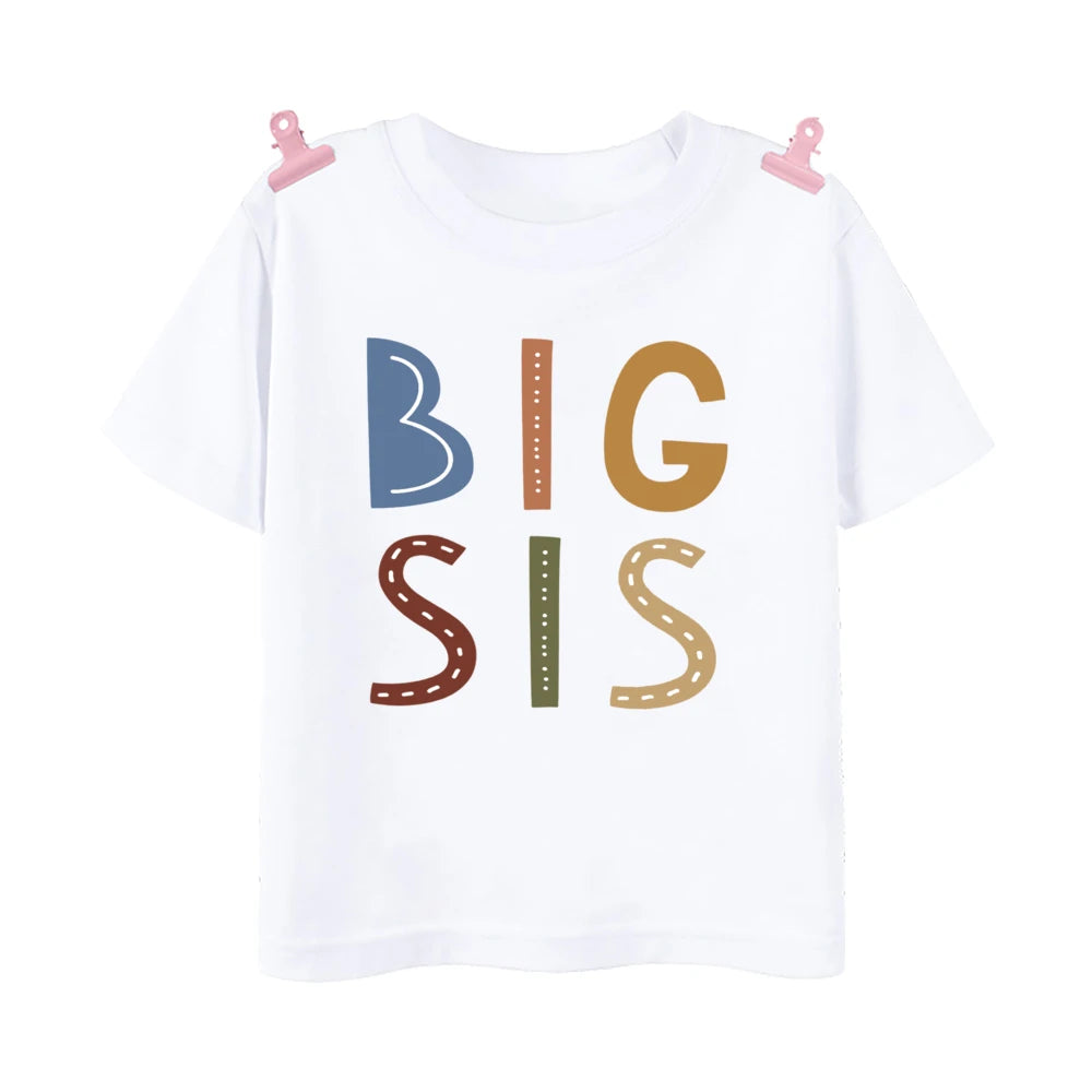 MaisonVerde® Matching Big Brother & Little Brother T-Shirts – Sibling Short Sleeve Tees for Kids | Summer Family Outfit