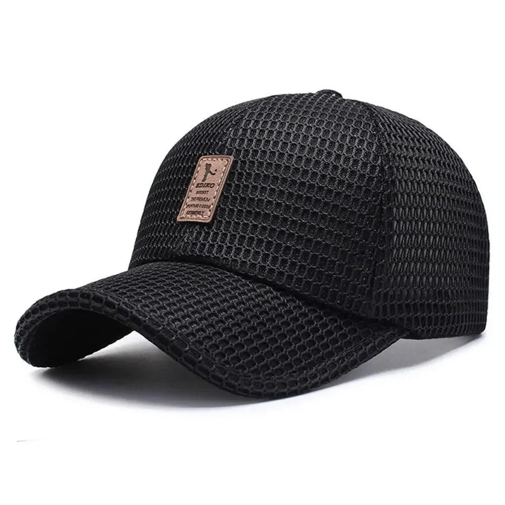 MaisonVerde® Breathable Summer Baseball Cap – Lightweight Mesh Outdoor Hat for Men & Women | Adjustable Duck Tongue Cap for Travel, Fishing, & Leisure