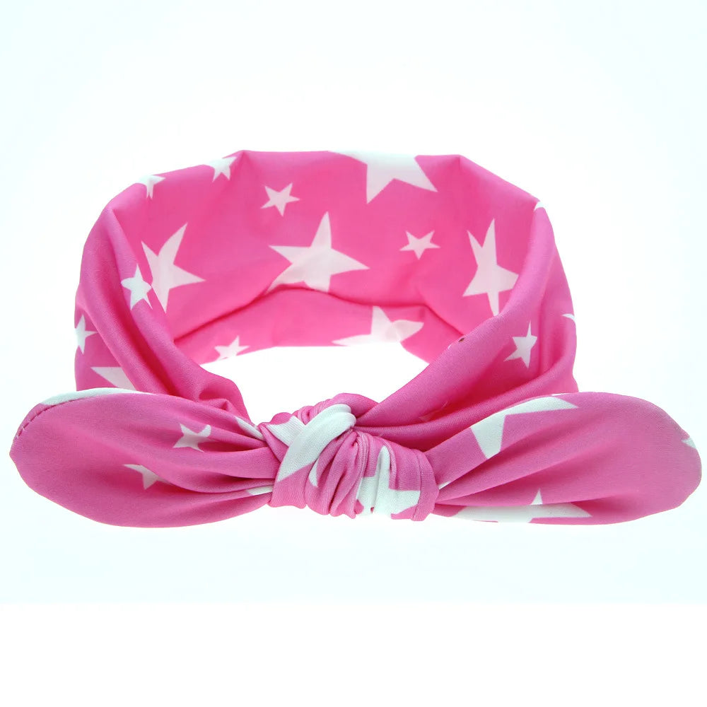 MaisonVerde® Baby Girl Rabbit Ear Bow Headband – Cute Infant & Toddler Hair Accessory