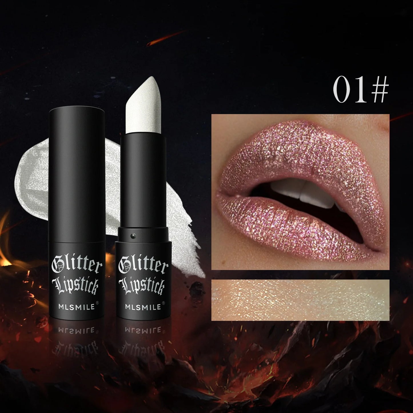 MLSMILE Multi‑Color Matte Lipstick – Long‑Lasting, Non‑Stick Cup, Easy‑Apply