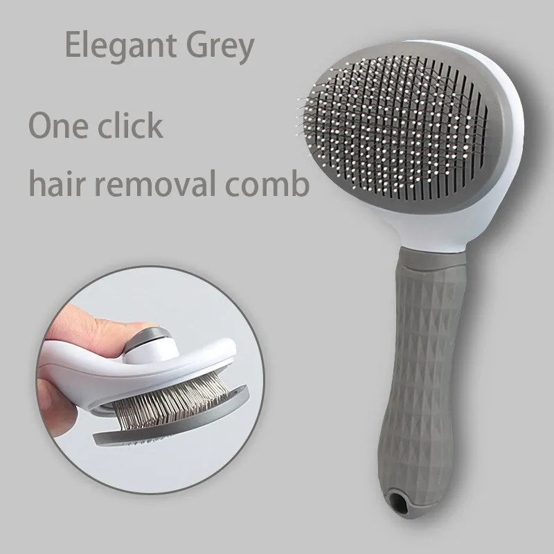 Pet Dog & Cat Hair Remover Brush – Gentle Grooming Comb for Loose Hair, Knots & Dander