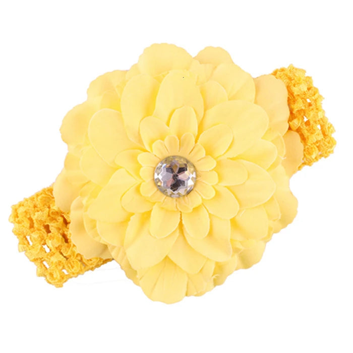 MaisonVerde® Baby Girl Floral Bow Turban Headband – Newborn & Toddler Hair Accessory