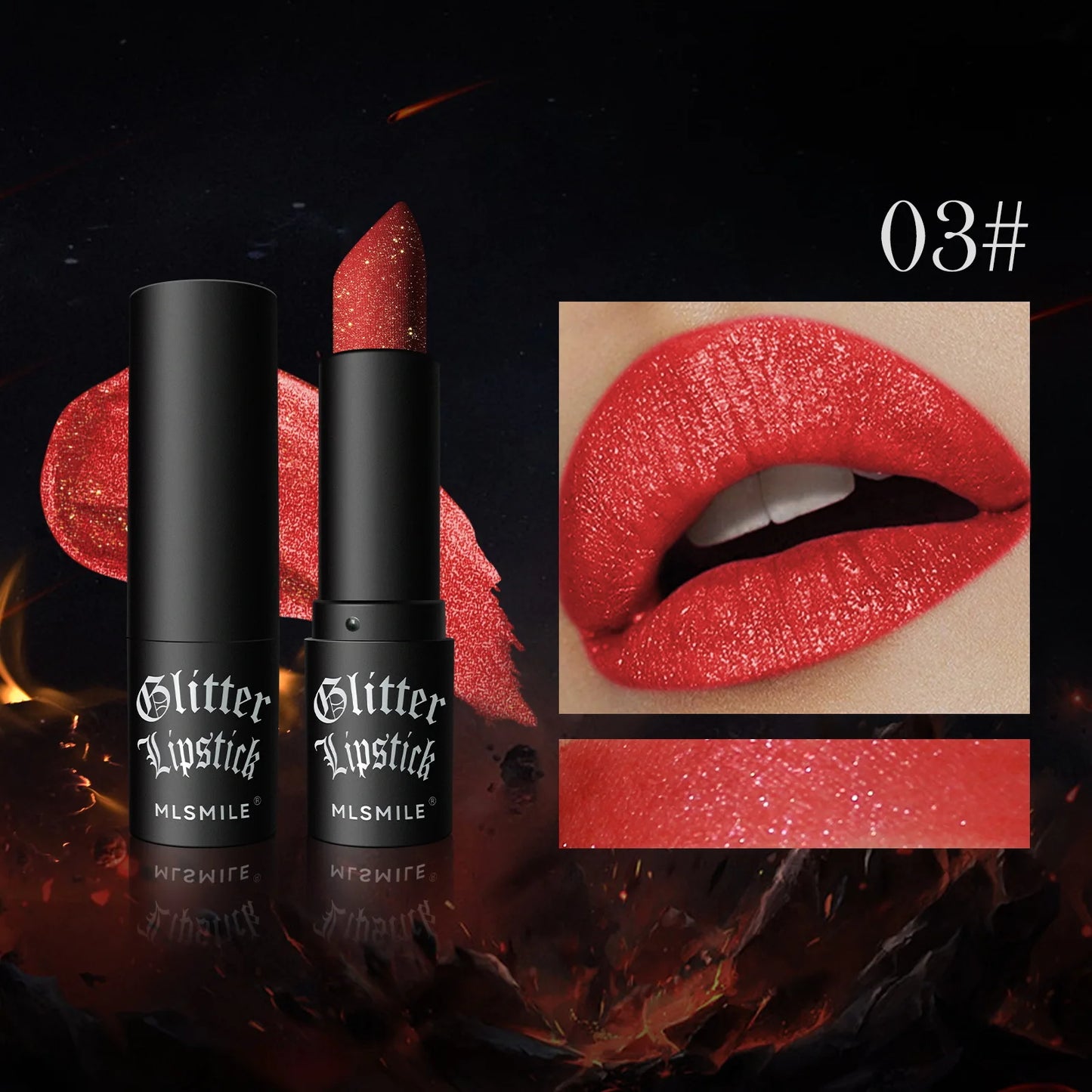 MLSMILE Multi‑Color Matte Lipstick – Long‑Lasting, Non‑Stick Cup, Easy‑Apply