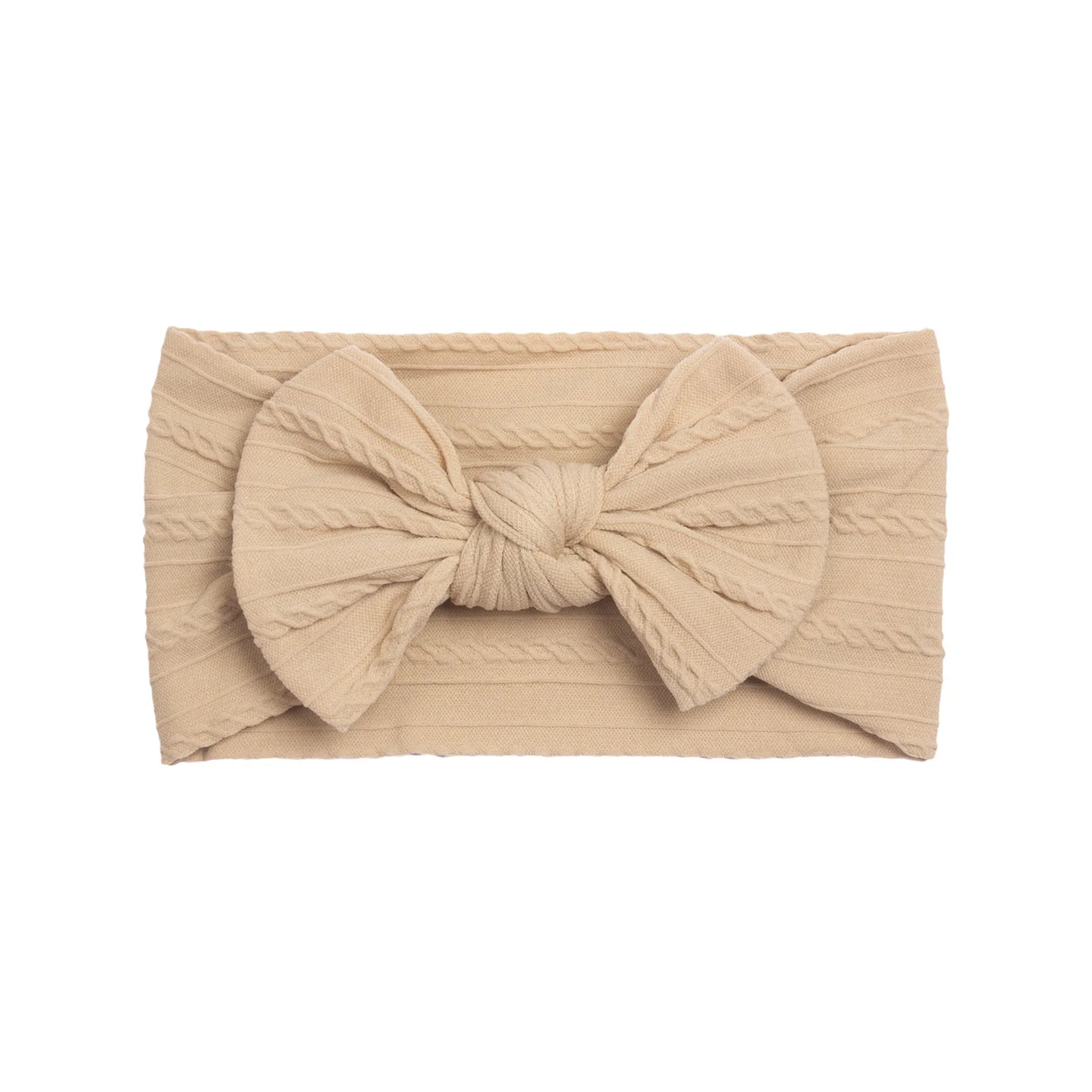MaisonVerde® Baby Girl Headband – Soft Cotton Nylon Bow | 6M–6Y Adjustable Fit