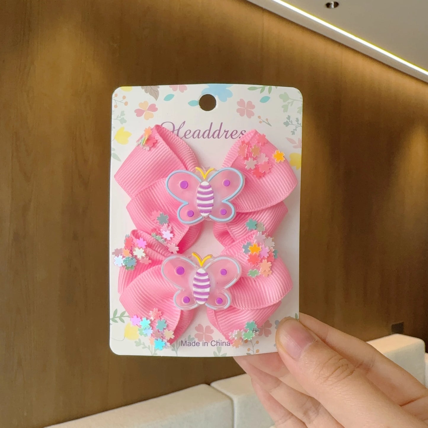 MaisonVerde® 2-Piece Hair Bow Clips – Fashion Ribbon Barrettes for Girls | Solid Colour Cheer Hair Accessories