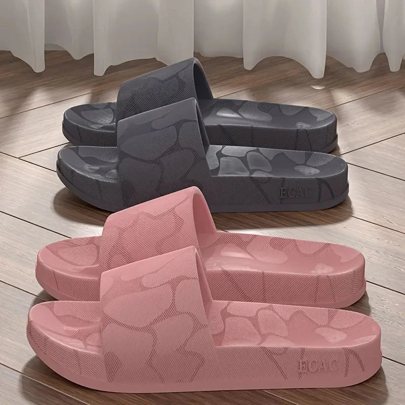 MaisonVerde® Women’s Lightweight EVA Slippers – Summer Open-Toe Indoor/Outdoor Non-Slip Home Shoes | Pink Pull-On Slides
