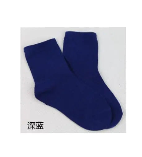 MaisonVerde® 20-Piece (10 Pair) Kids’ Cotton Socks – Candy Colours for Boys & Girls, 1–9 Years
