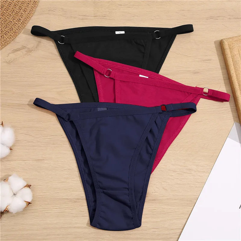 MaisonVerde® 3-Pack FINETOO Women’s Low-Rise Cotton Briefs – Soft Stretch Everyday Underwear | Sizes M to 2XL