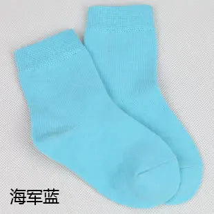 MaisonVerde® 20-Piece (10 Pair) Kids’ Cotton Socks – Candy Colours for Boys & Girls, 1–9 Years