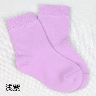 MaisonVerde® 20-Piece (10 Pair) Kids’ Cotton Socks – Candy Colours for Boys & Girls, 1–9 Years