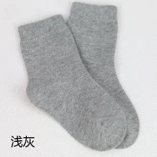MaisonVerde® 20-Piece (10 Pair) Kids’ Cotton Socks – Candy Colours for Boys & Girls, 1–9 Years