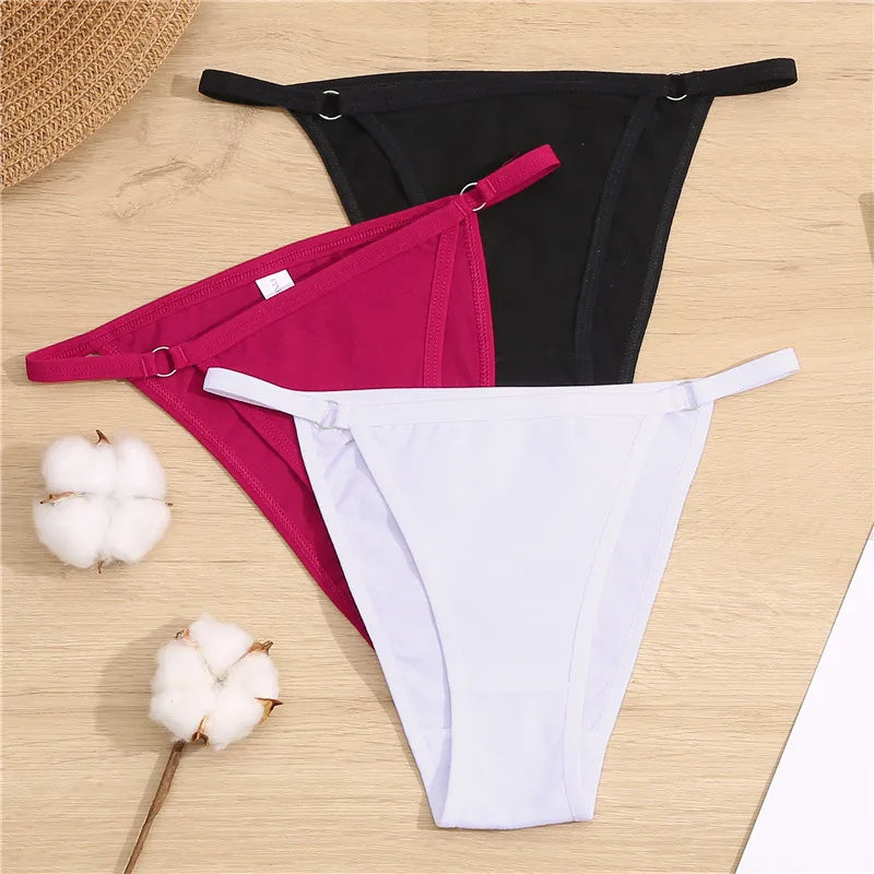 MaisonVerde® 3-Pack FINETOO Women’s Low-Rise Cotton Briefs – Soft Stretch Everyday Underwear | Sizes M to 2XL