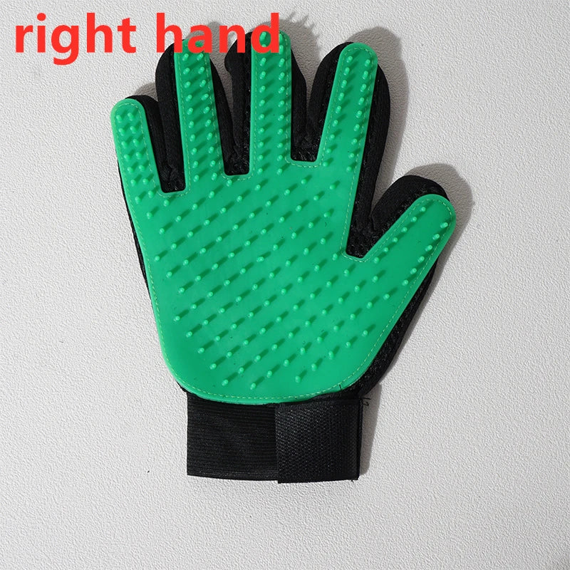 Pet Grooming Glove – Cat & Dog Hair Deshedding, Bath & Massage Brush