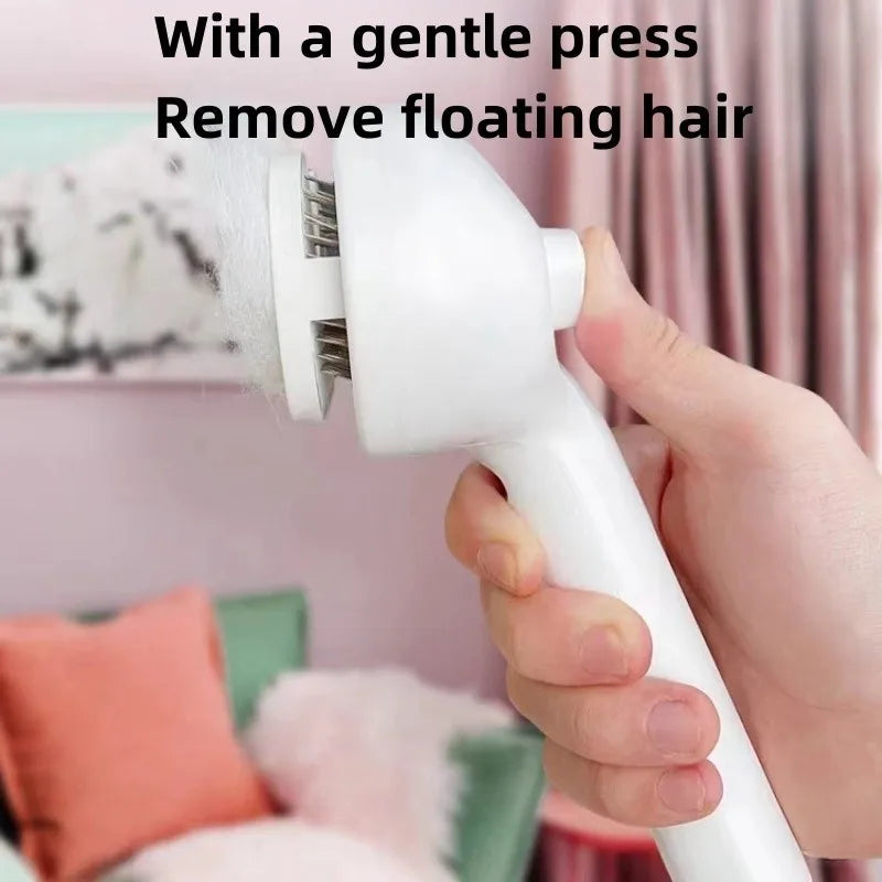 MaisonVerde® Pet Dematting Spray Comb – Self-Cleaning Hair Remover Brush with Built-In Mist Humidifier for Cats & Dogs