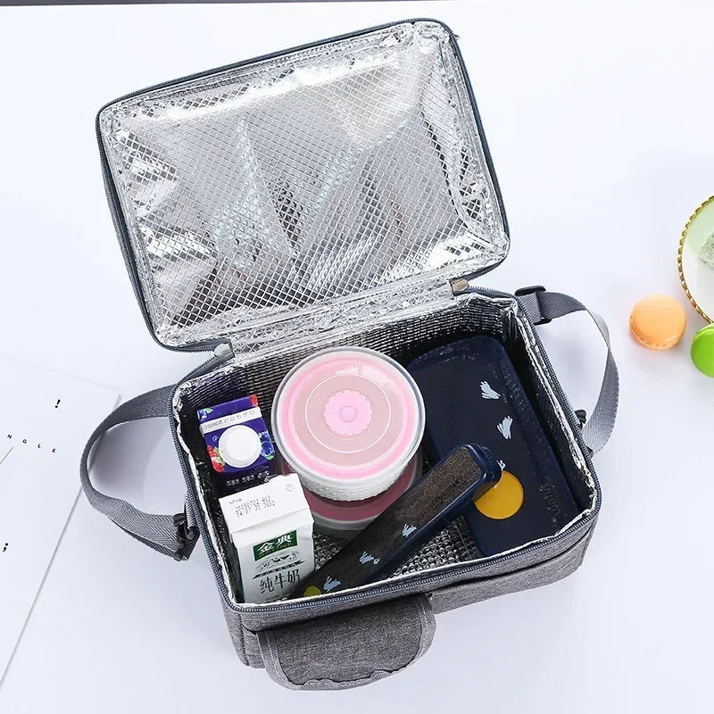 MaisonVerde® Reusable Insulated Lunch Bag – 8L Leakproof Thermal Cooler for Women & Men | Waterproof Nylon Meal Box Tote