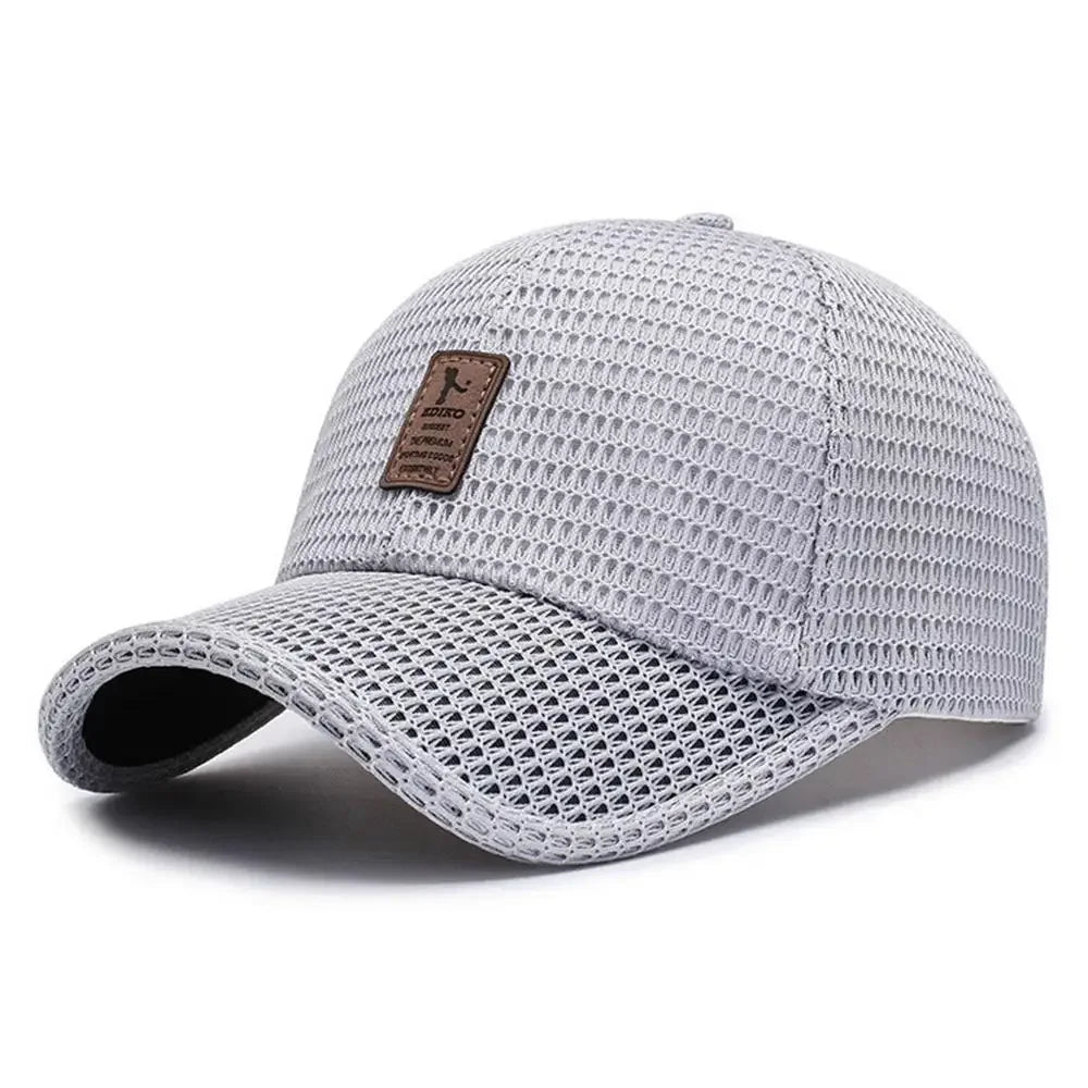 MaisonVerde® Breathable Summer Baseball Cap – Lightweight Mesh Outdoor Hat for Men & Women | Adjustable Duck Tongue Cap for Travel, Fishing, & Leisure