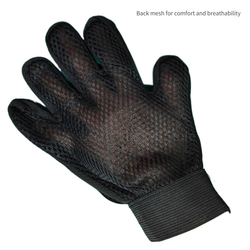 Pet Grooming Glove – Cat & Dog Hair Deshedding, Bath & Massage Brush
