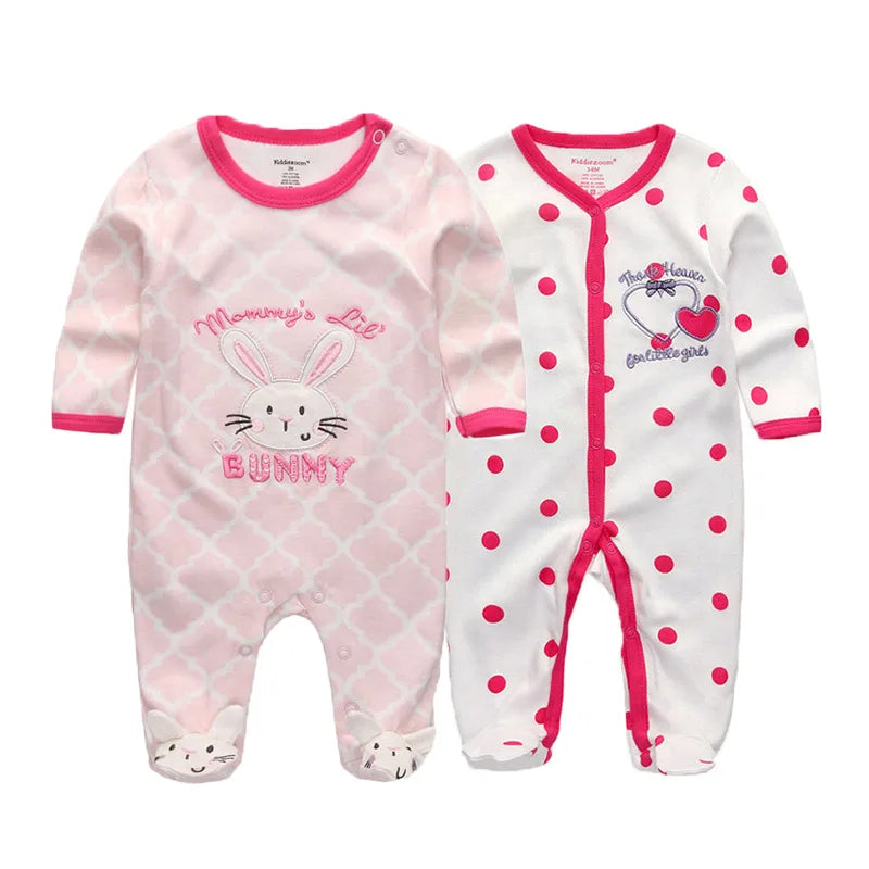 MaisonVerde® Kiddiezoom 2-Piece Baby Romper Set – 100% Cotton Long Sleeve Jumpsuit (0–12 Months)