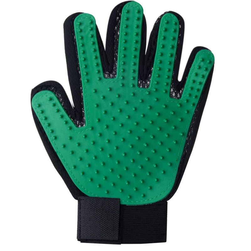 Pet Grooming Glove – Cat & Dog Hair Deshedding, Bath & Massage Brush