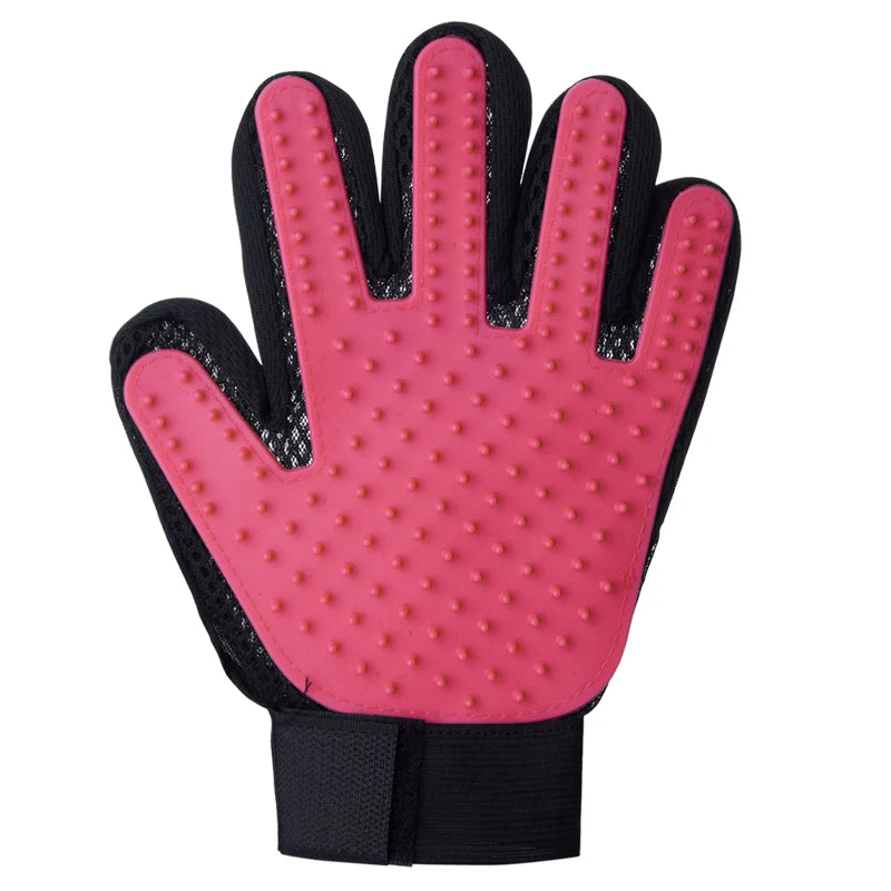 Pet Grooming Glove – Cat & Dog Hair Deshedding, Bath & Massage Brush